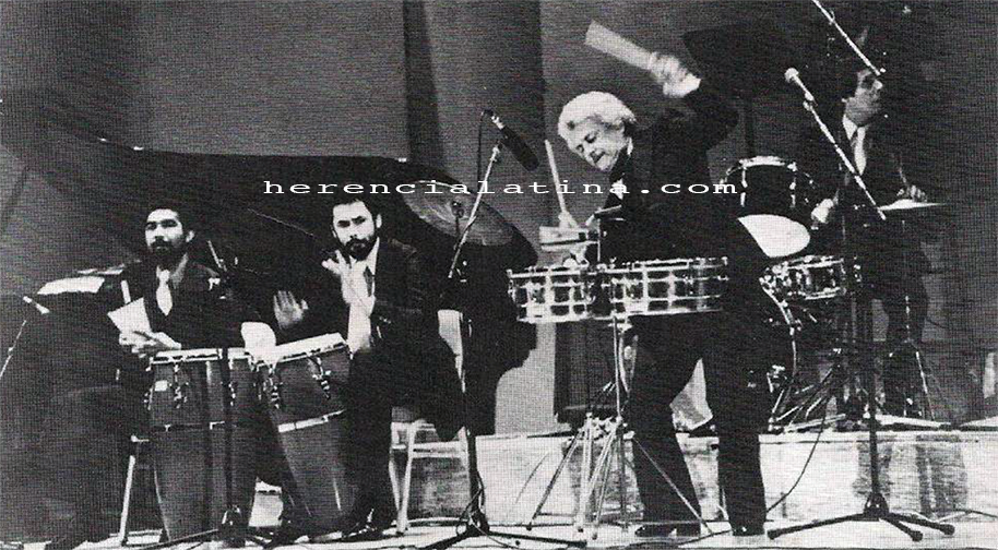 Frank 'Frankie' Malabé y Tito Puente. Foto por cortesía de Caribbean Cultural Center.