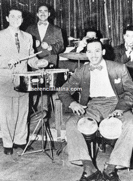 Picadilly Boys 1949 - Tito Puente, Angel Rosa, Jimmy Frisaura, Tony DiRisi, Chino Pazo - ©Federico Pagani Collection